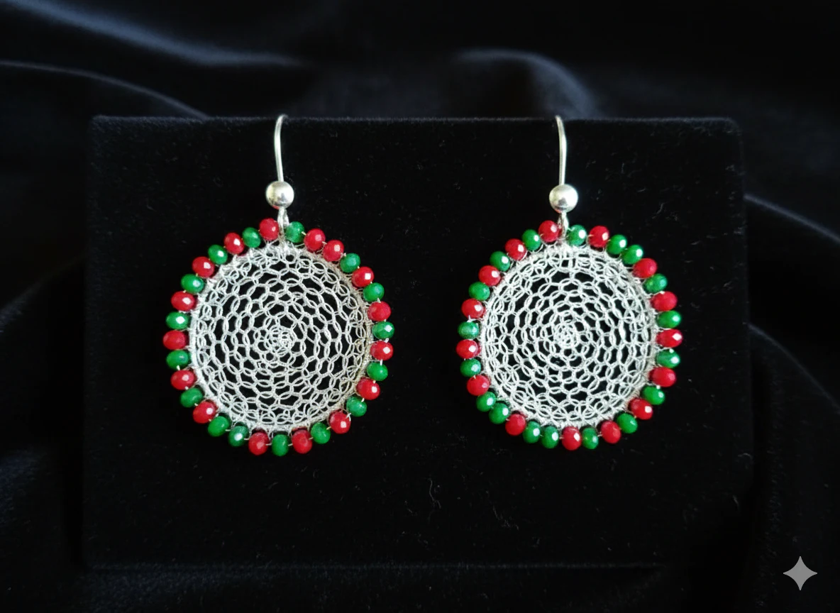 Aretes Aro Atrapasueño Navideño