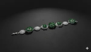 Pulsera Botón Verde Botella