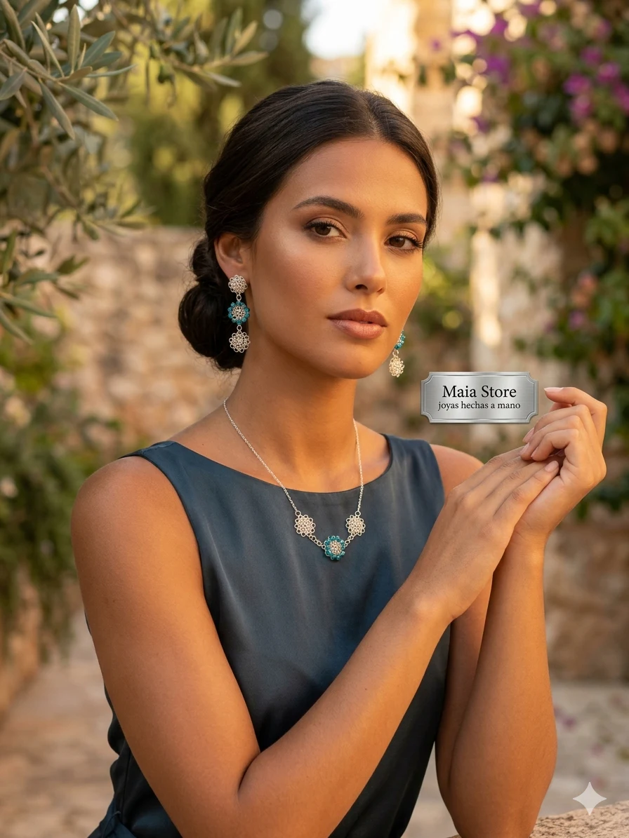 Juegos María Swarovski Turquesa
