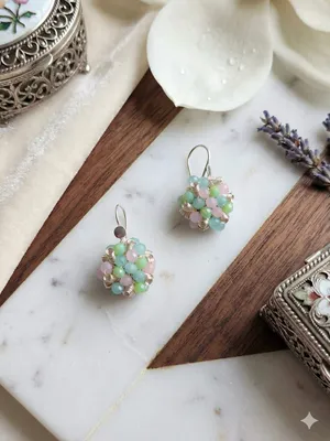 Aretes Rosa Pastel
