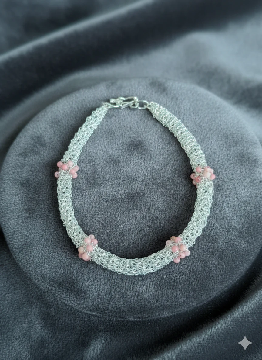 Pulsera Tubular Rodocrosita